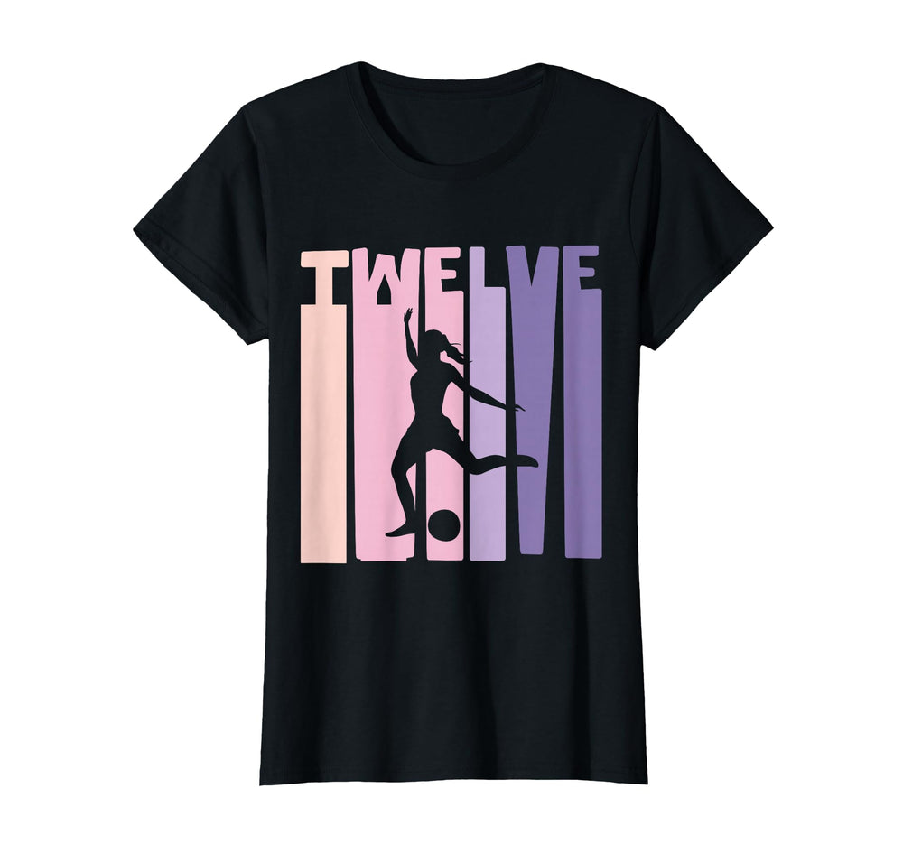 12 Years Soccer Gift 12Th Birthday T-Shirt - Casual Everyday Wear Unisex