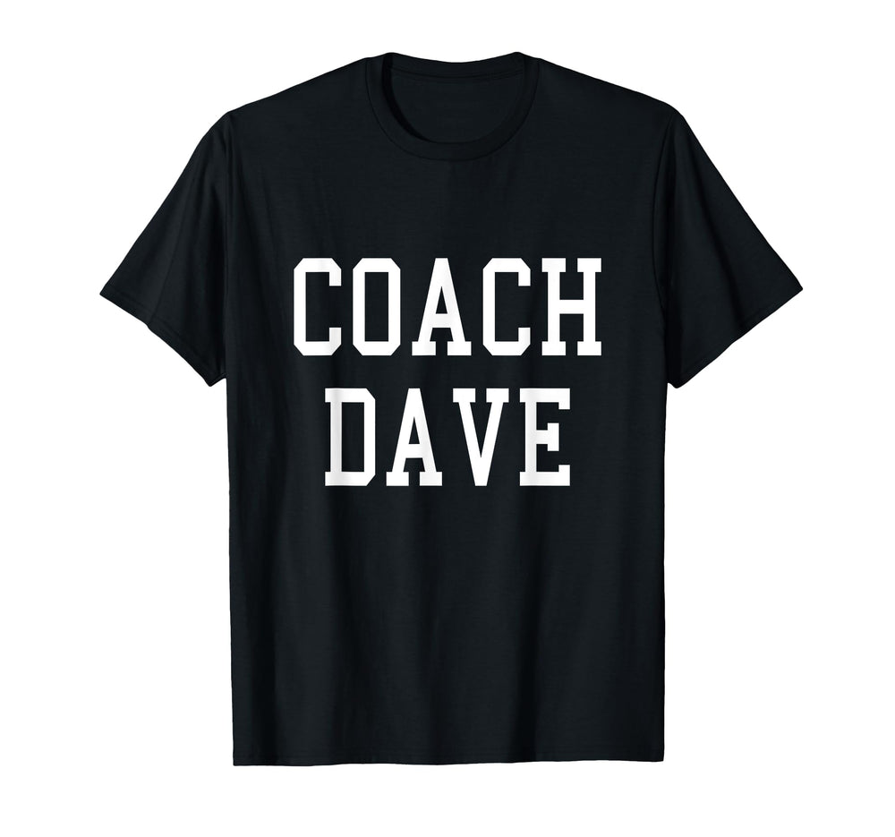 Coach Dave Custom Football Soccer T-Shirt - Unique Graphic for Adults