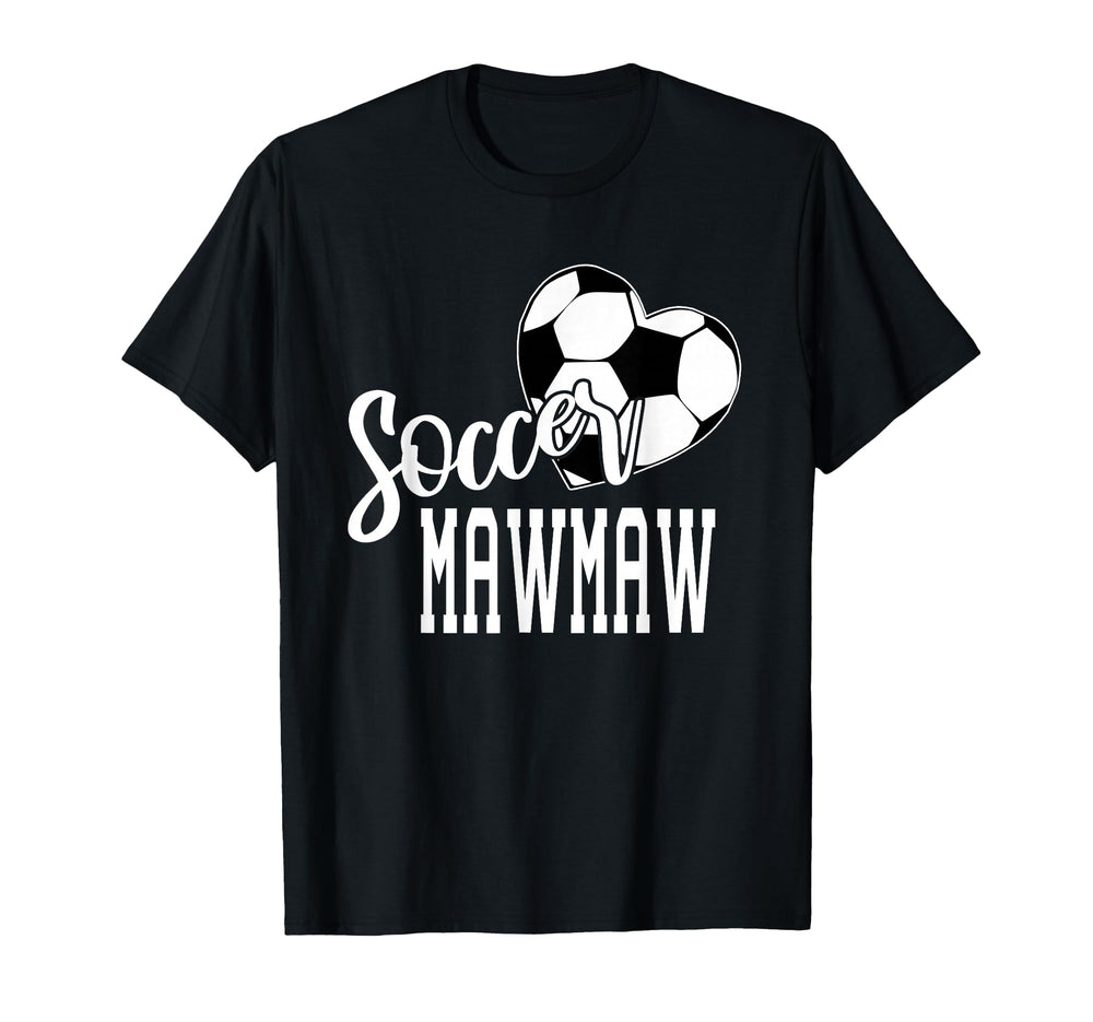 Soccer Ball Heart Soccer Mawmaw T-Shirt - Unique Graphic Unisex