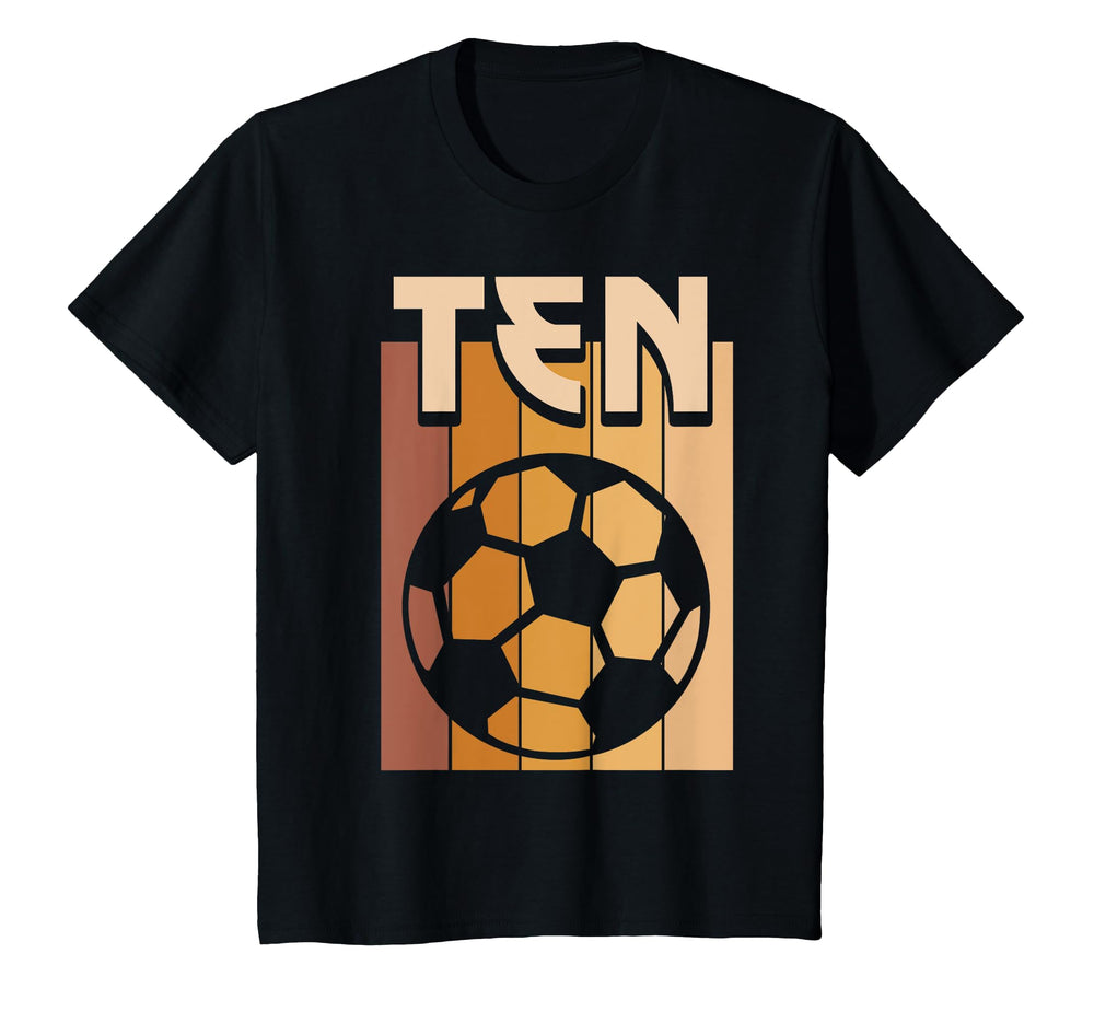 10 Year Old Soccer Birthday 10Th T-Shirt - Unique Graphic for Adults