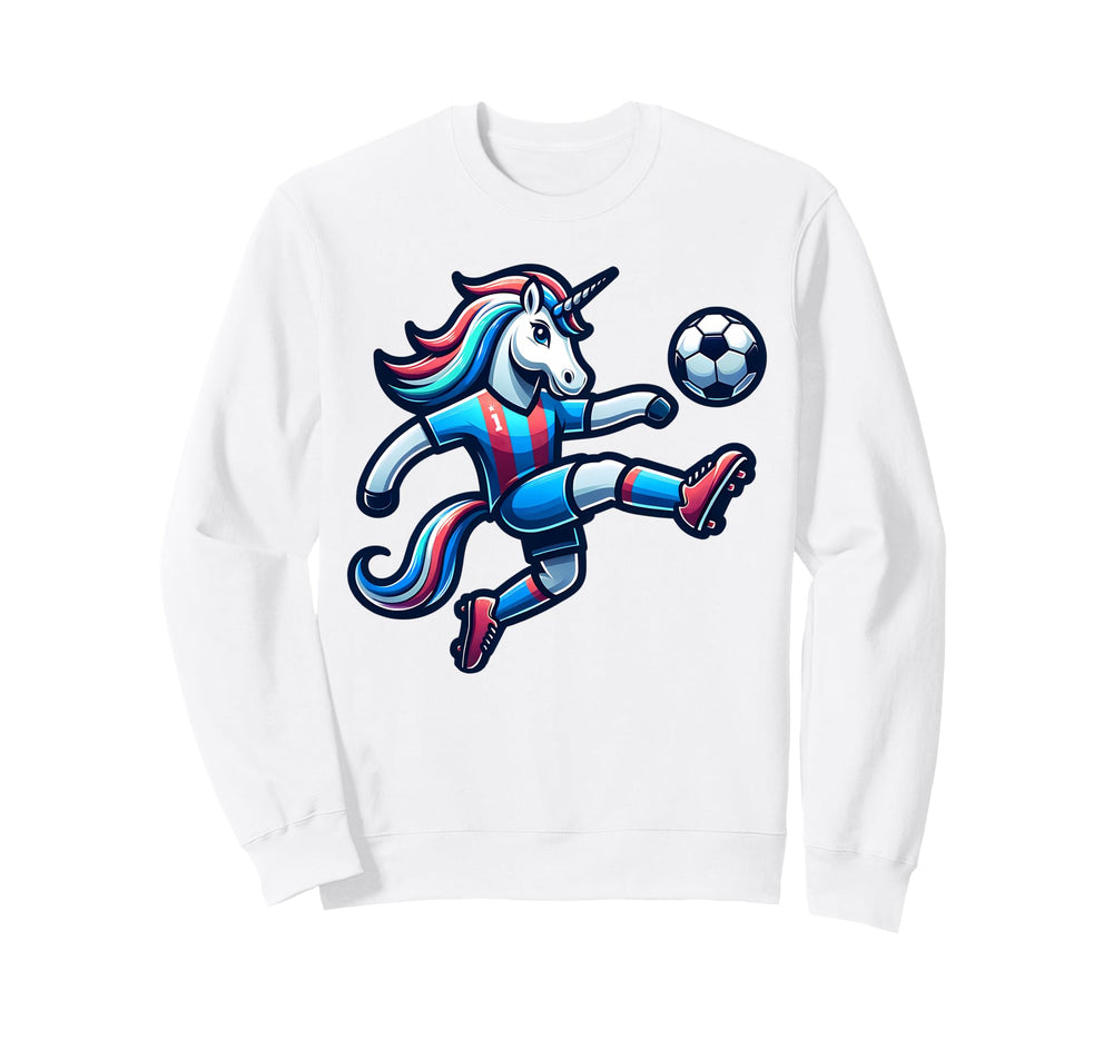 Footballer Unicorn Fans Soccer Sweatshirt - Aesthetic Graphic Men Women