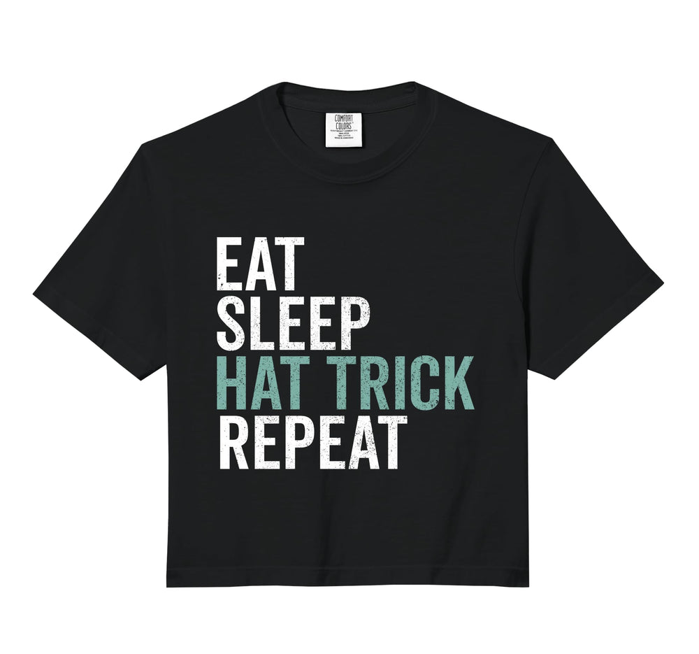 Eat Sleep Hat Trick Repeat Soccer Sweatshirt - Streetwear Style for Adults