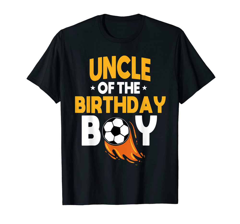 Uncle Birthday Soccer Team Bday T-Shirt - Casual Everyday Wear for Adults