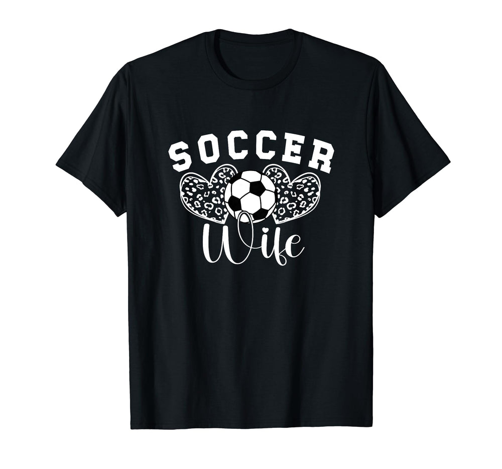Soccer Coach Wife Hearts Wife Soccer Coach T-Shirt - Graphic Print Unisex