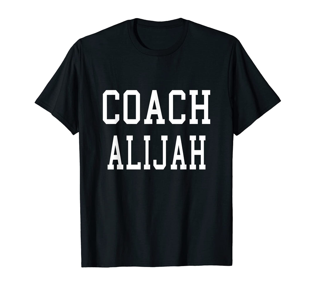 Coach Alijah Custom Football Soccer T-Shirt - Novelty Apparel Unisex