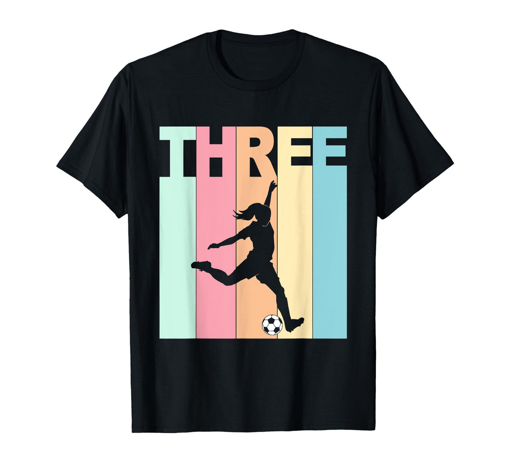 3Rd Birthday Soccer Theme 3 Year Old T-Shirt - Unique Graphic for Adults