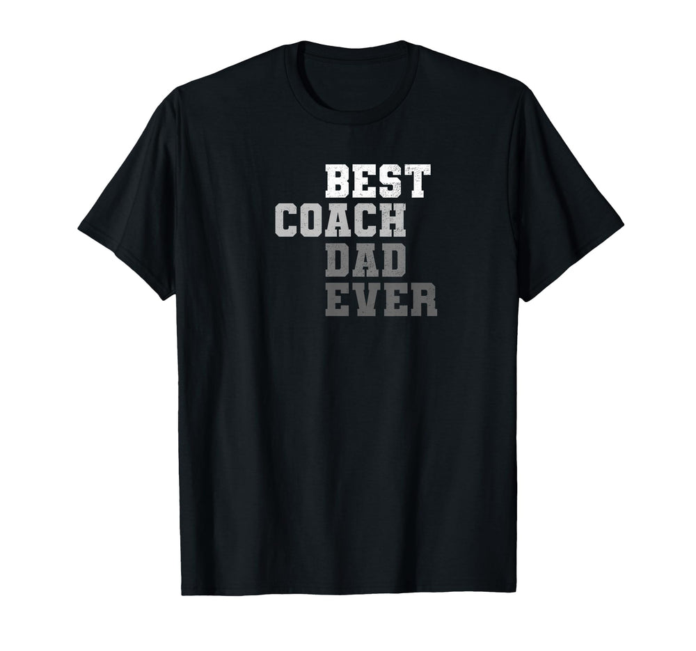 Best Coach Dad Ever Football Soccer T-Shirt - Unique Graphic Unisex