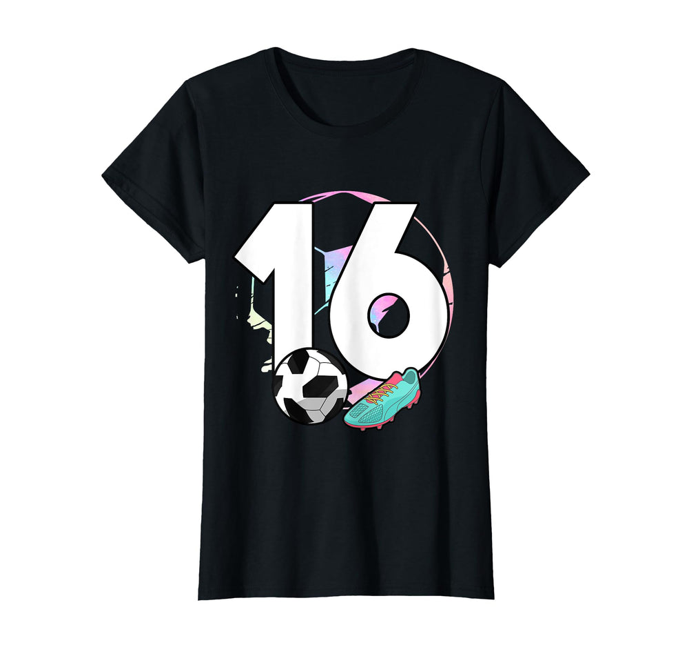 16Th Birthday Soccer Player Football 16 T-Shirt - Streetwear Style Unisex