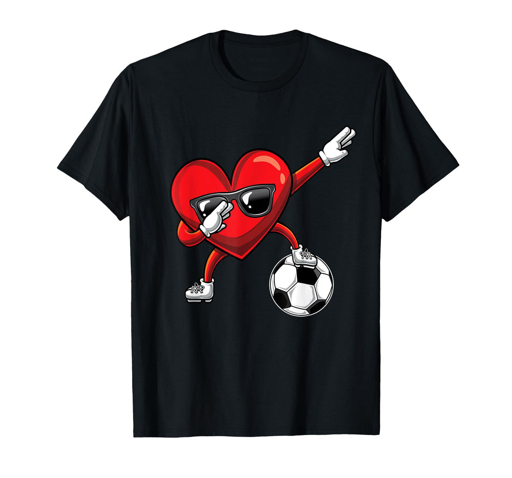 Dabbing Heart Dab Valentines Day T-Shirt - Novelty Apparel Men Women