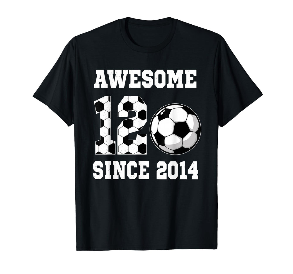 12 Years Old Birthday Soccer Awesome T-Shirt - Minimalist Print Men Women