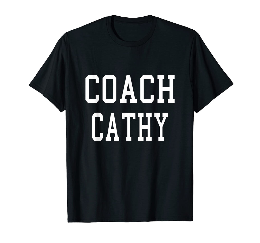 Coach Cathy Custom Football Soccer Baseball T-Shirt - Graphic Print Unisex