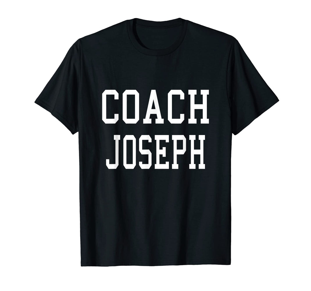 Coach Joseph Custom Football Soccer T-Shirt - Fun Novelty Design Men Women