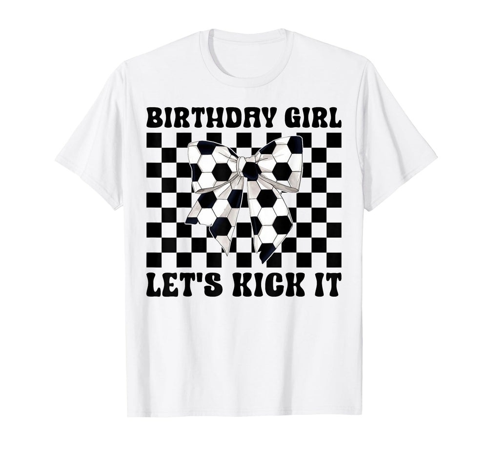 Soccer Soccer Mom Coquette Birthday T-Shirt - Minimalist Print Men Women
