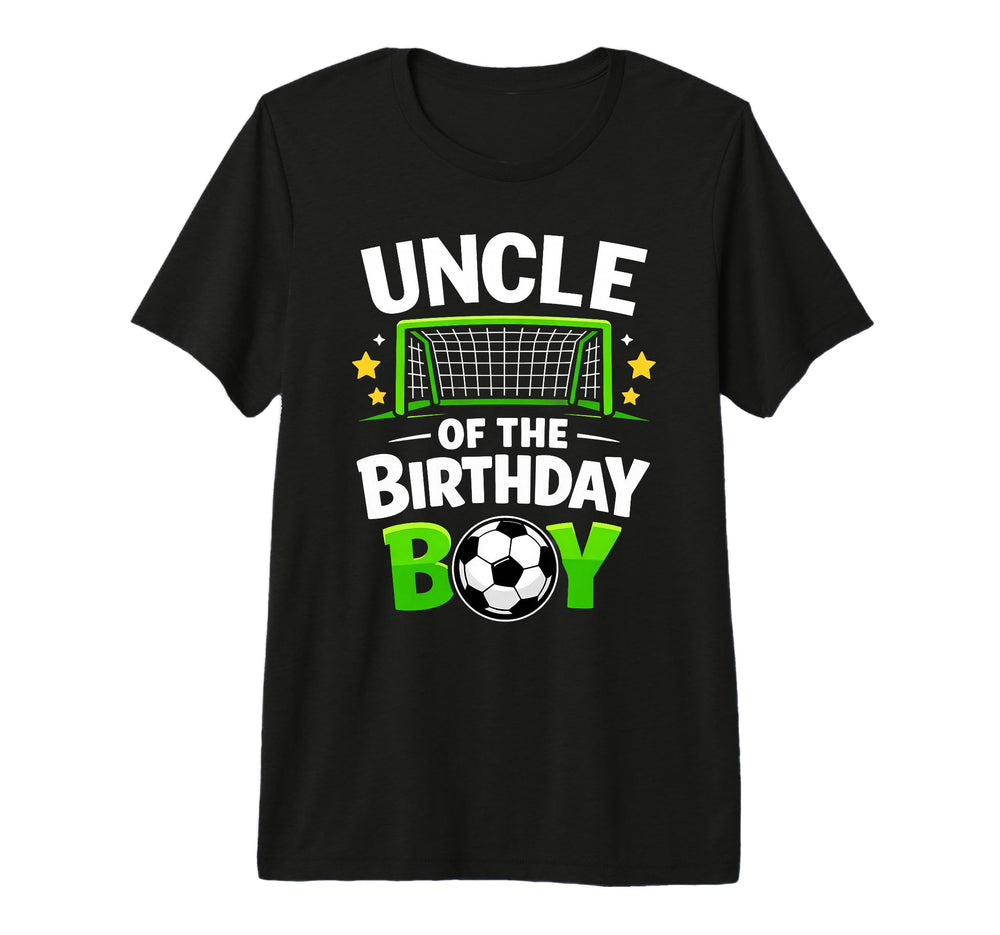 Uncle Birthday Soccer Ball Tri Blend T-Shirt - Trendy Graphic Unisex