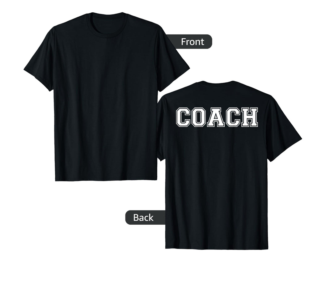 Coach Back T-Shirt - Novelty Apparel Men Women