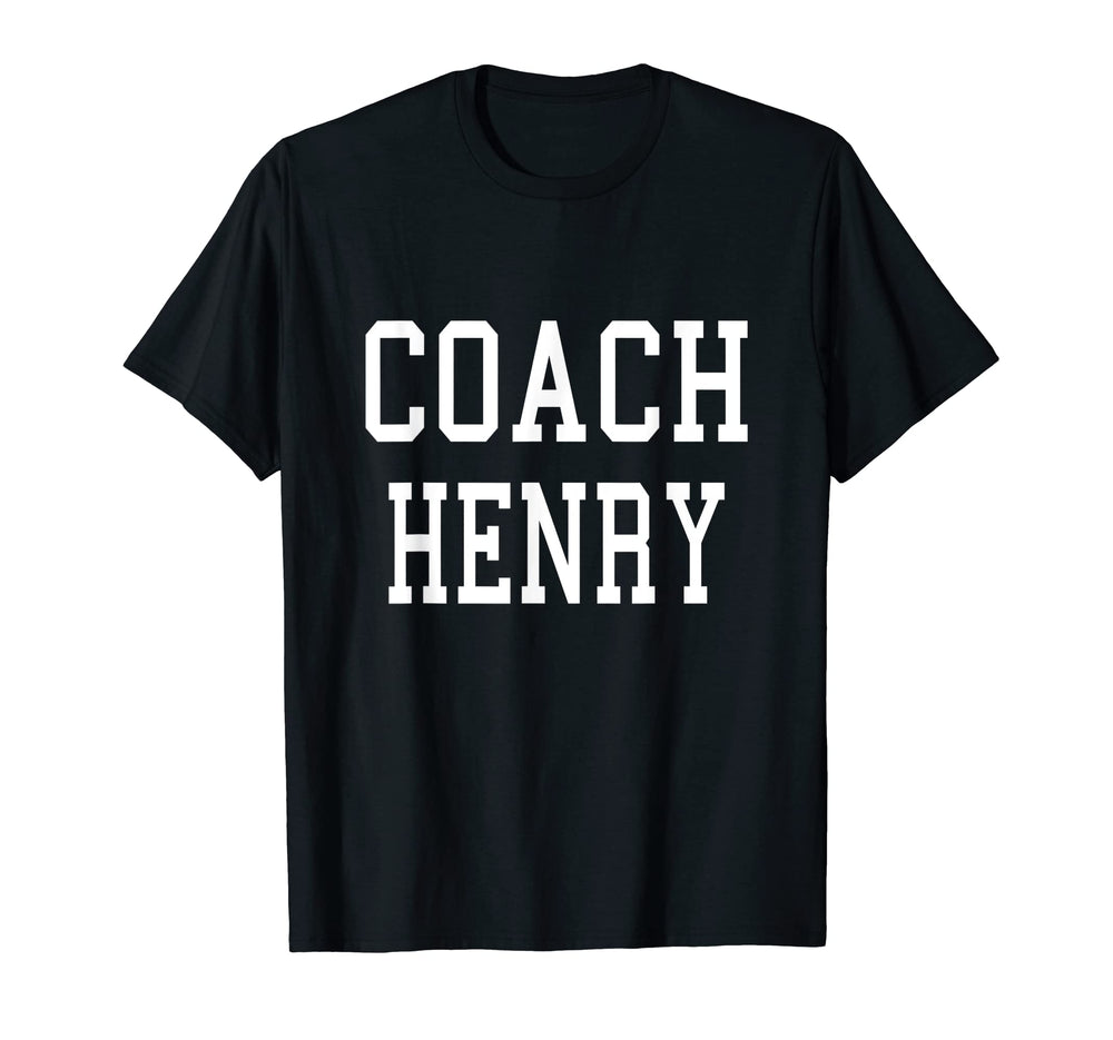 Coach Henry Custom Football Soccer T-Shirt - Graphic Print Men Women