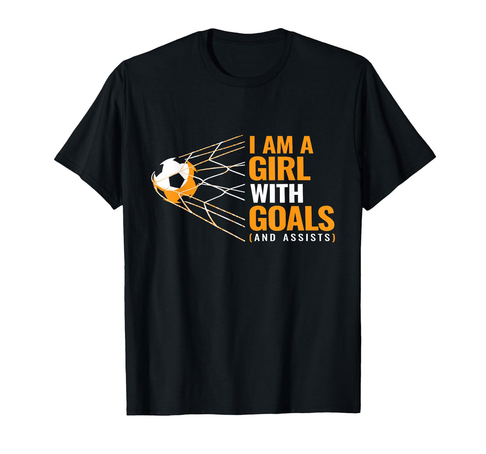 Womens Motivational Goals I Am T-Shirt - Casual Everyday Wear for Adults
