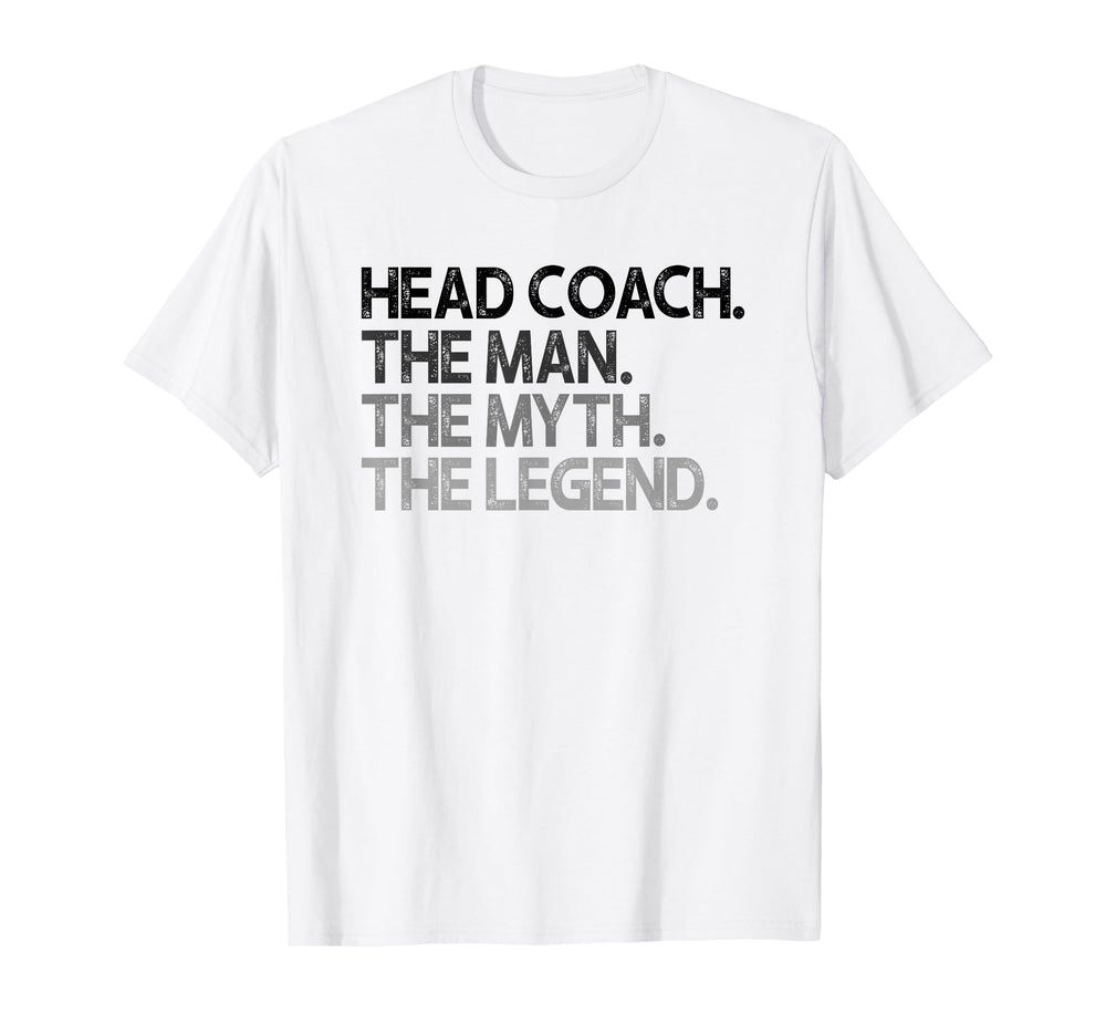 Head Coach Myth Legend Gift T-Shirt - Fun Novelty Design for Adults
