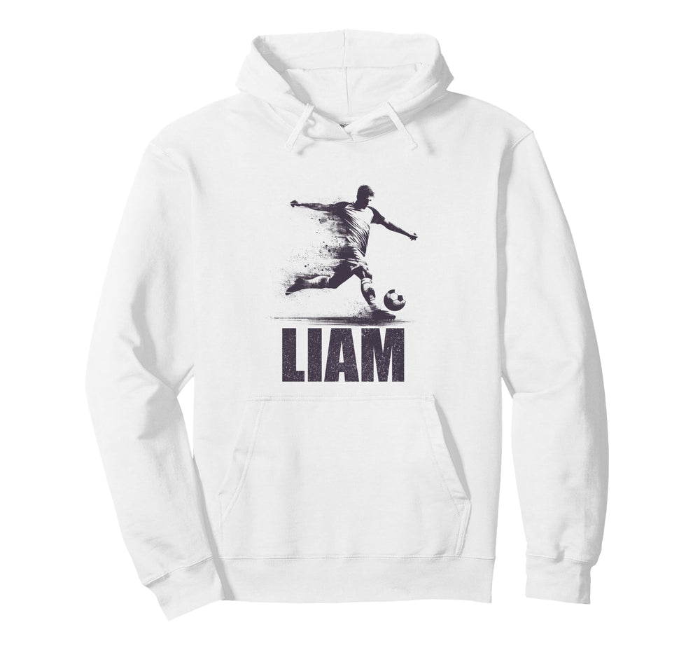 Liam Soccer Personalized First Name Liam Hoodie - Streetwear Style Unisex