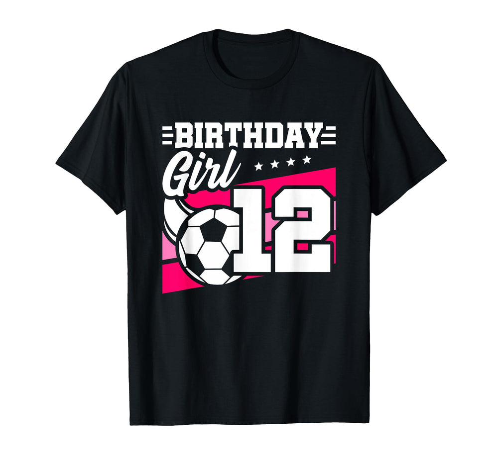 Soccer Birthday Party 12 Year T-Shirt - Casual Everyday Wear for Adults