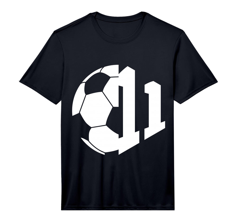 Number 11 Years Soccer 11Th T-Shirt - Casual Everyday Wear for Adults