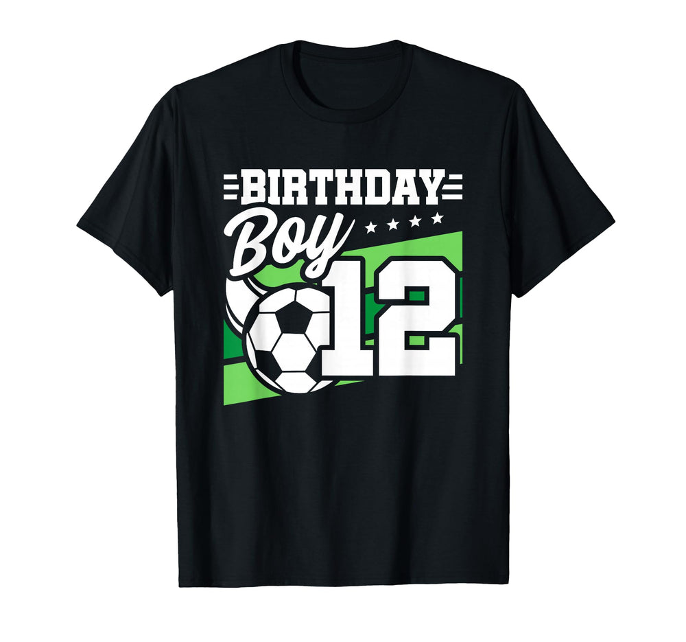 Soccer Birthday Party 12 Year Old T-Shirt - Streetwear Style for Adults