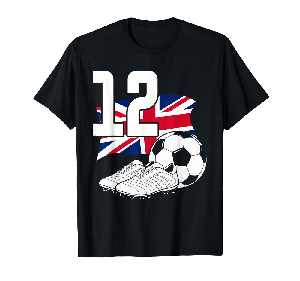 12 Soccer Birthday Gift Soccer Fan T-Shirt - Casual Everyday Wear Unisex