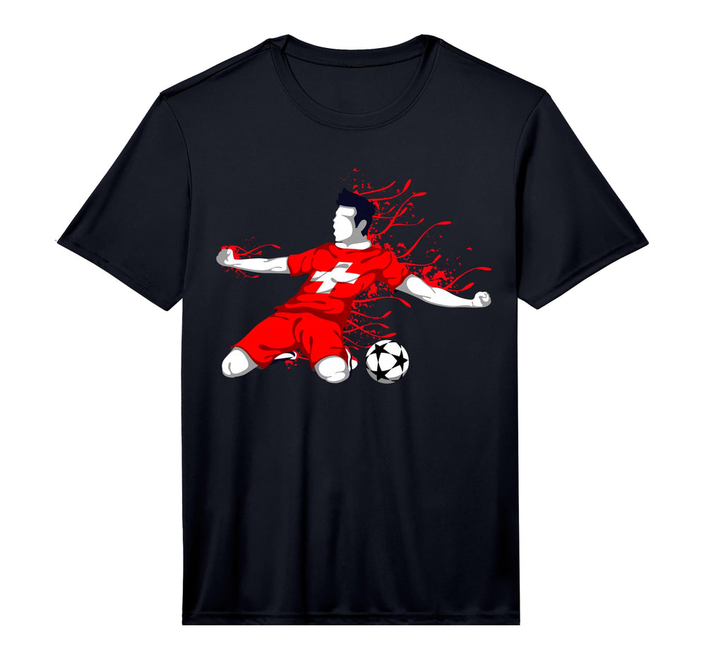 Switzerland Football Fans Jersey Swiss T-Shirt - Aesthetic Graphic Unisex