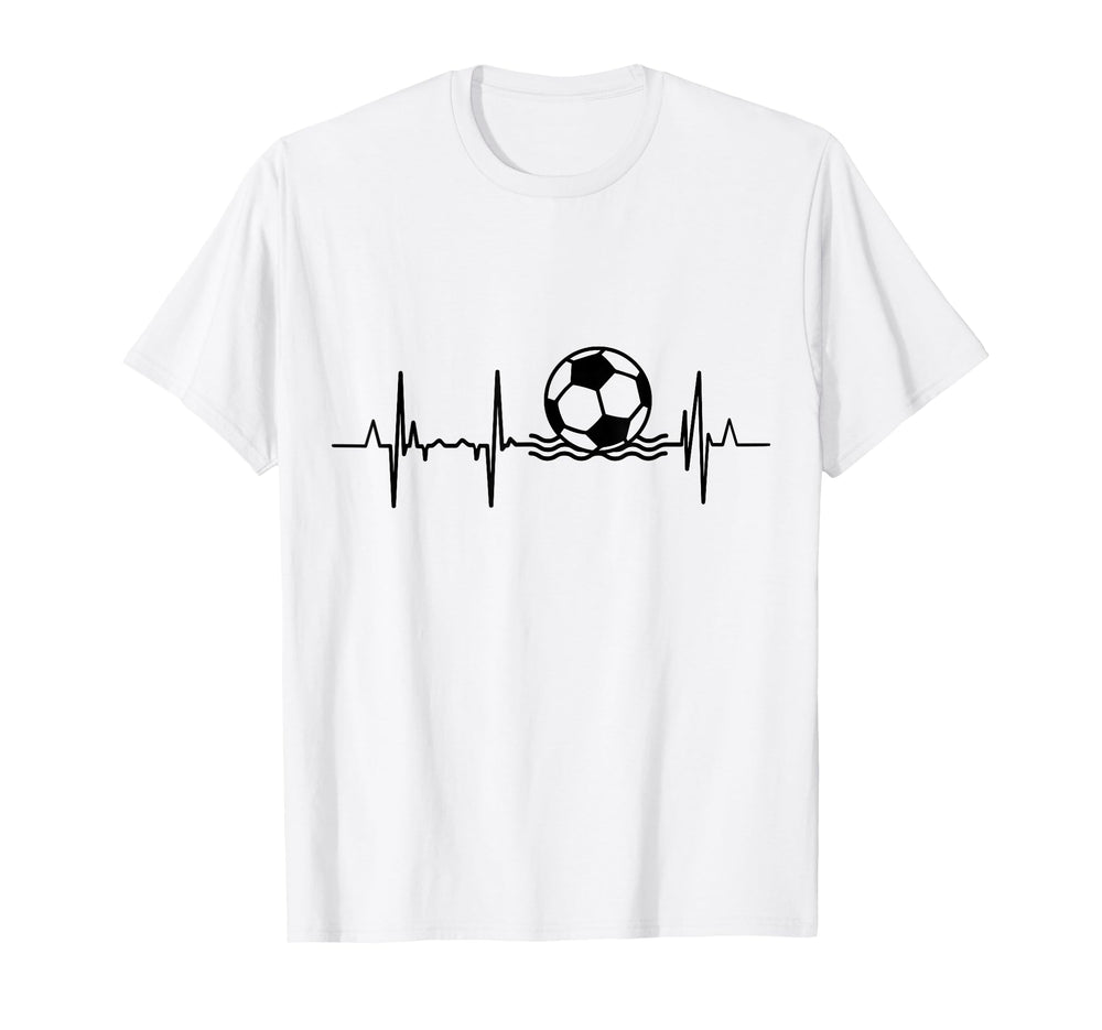 Beach Soccer Heartbeat T-Shirt - Unique Graphic for Adults