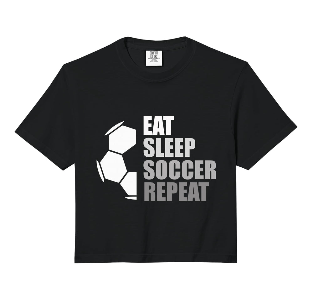Eat Sleep Soccer Repeat Funny Sweatshirt - Aesthetic Graphic Men Women