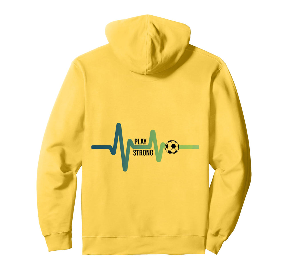 Heartbeat Soccer Life Hoodie - Trendy Graphic Unisex