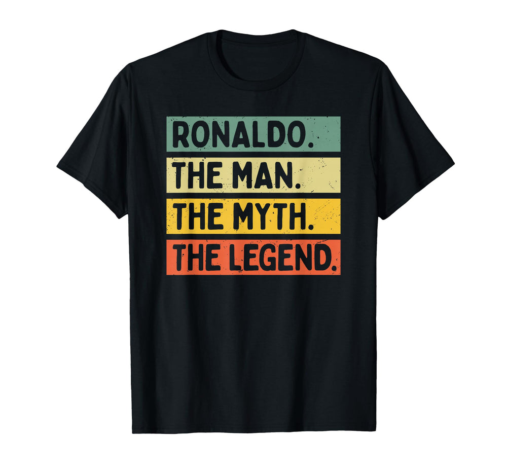 Ronaldo Myth Legend Funny Personalized T-Shirt - Streetwear Style Unisex