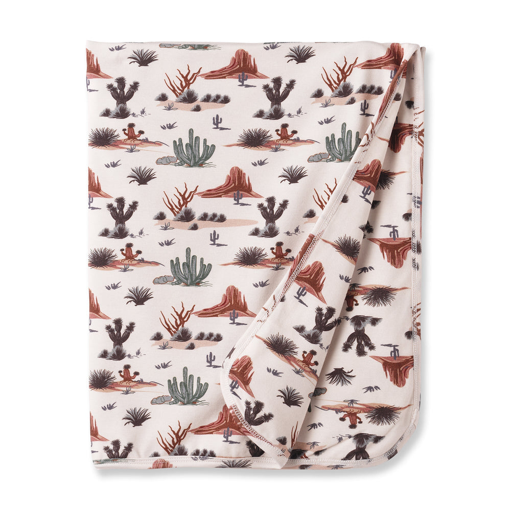 Cactus Trails Baby Stroller Blanket – Soft Bamboo Southwest Tesa Babe