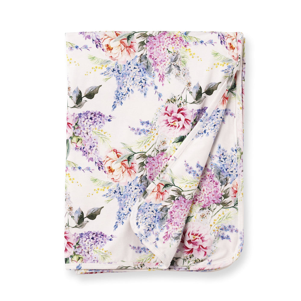 Dream Blossom Soft Bamboo Stroller Blanket with Floral Print Tesa Babe