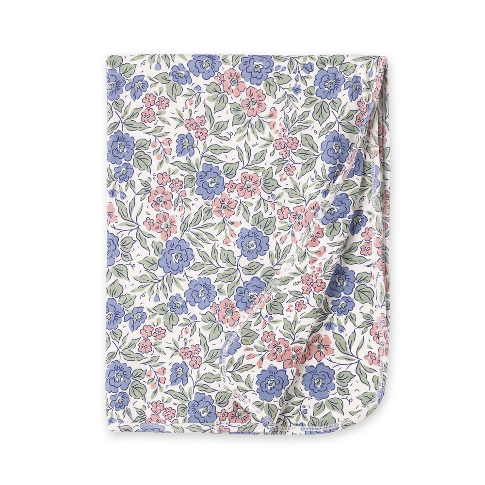 Vintage Floral Bamboo Stroller Blanket - Ultra Soft Tesa Babe