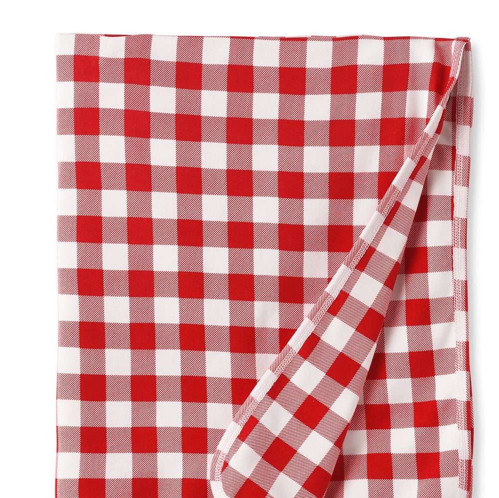 Picnic Plaid/Red Soft Bamboo Stroller Blanket for Baby Tesa Babe