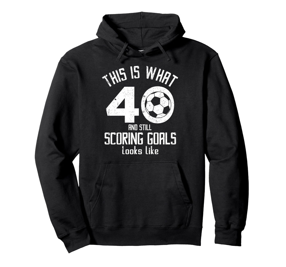 Funny Soccer 40Th Birthday 40 Years Hoodie - Minimalist Print for Adults