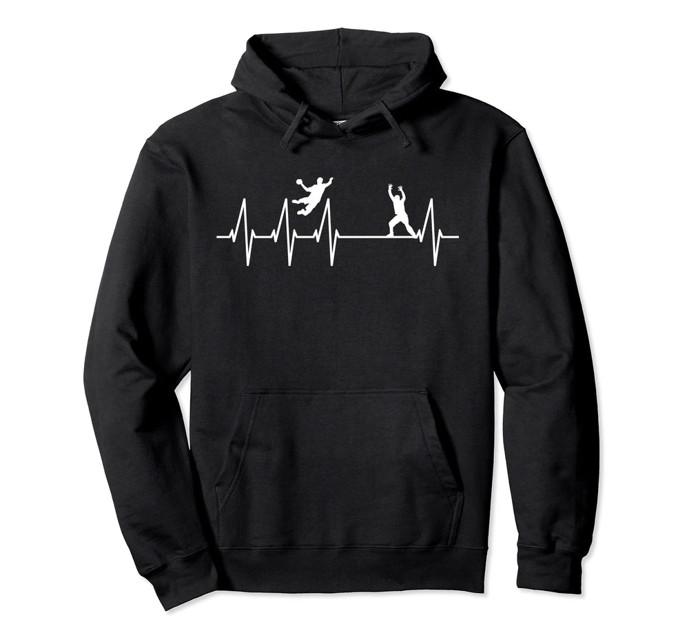 Handball Game Heartbeat Handball Hoodie - Aesthetic Graphic Unisex