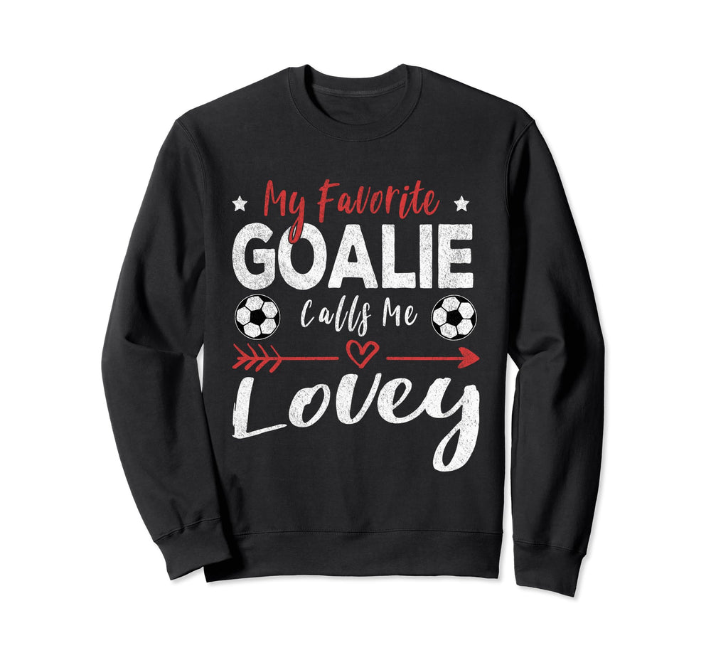 Funny Soccer Goalie Goalkeeper Mom Sweatshirt - Minimalist Print Unisex