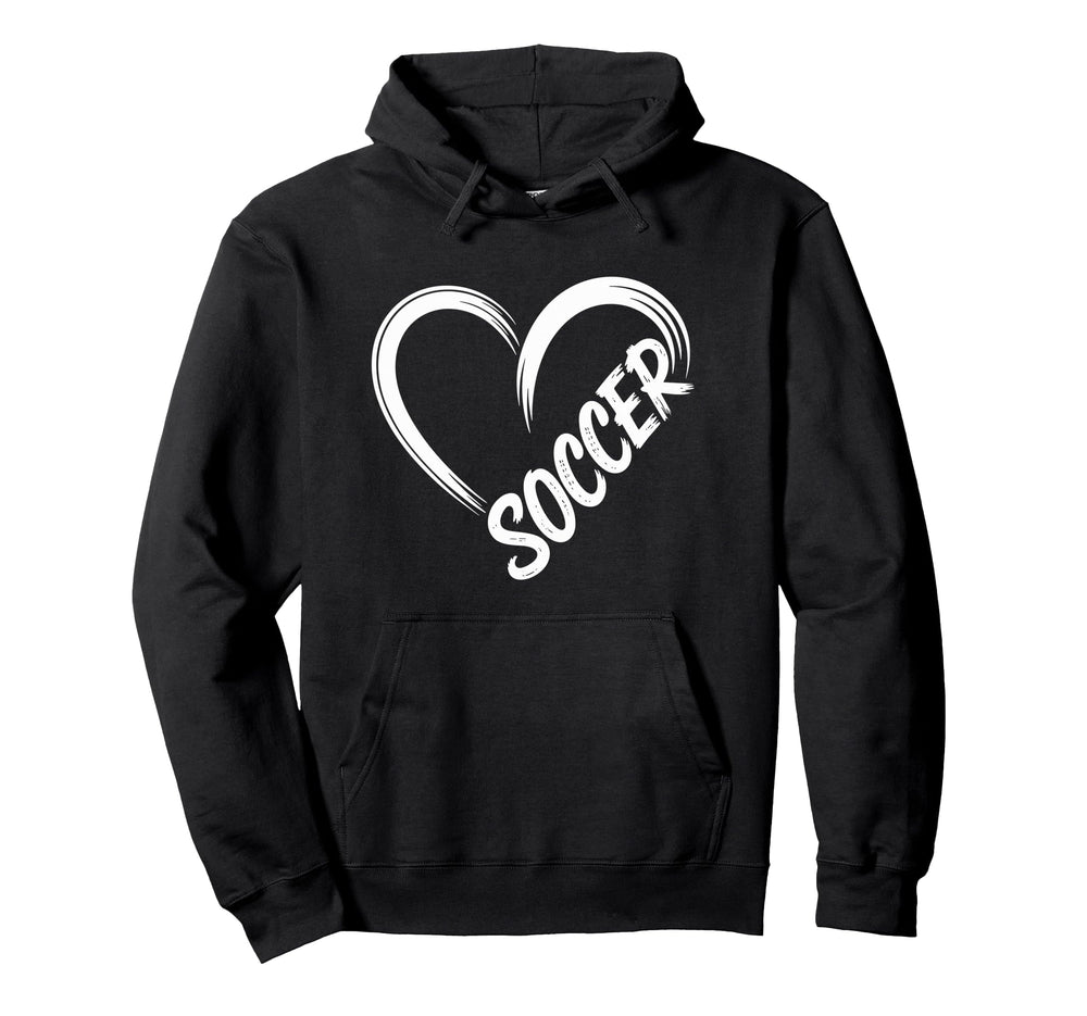 Funny Soccer Heart Soccer Player Hoodie - Aesthetic Graphic Men Women