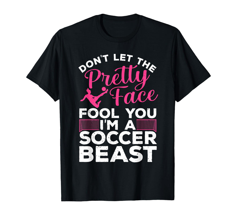 Soccer Art Teen Goalie Soccer Player T-Shirt - Fun Novelty Design Men Women