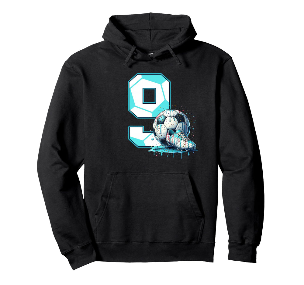 Soccer 9Th Birthday 9 Year Old Ice Cream Hoodie - Graphic Print Men Women