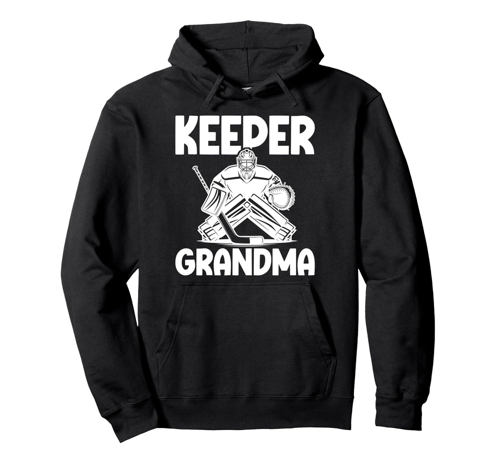 Ice Hockey Keeper Grandma Hockey Hoodie - Casual Everyday Wear for Adults