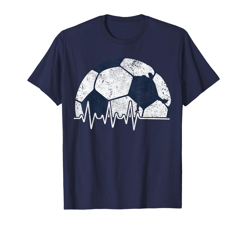 Heartbeat Soccer Lover Soccer Fans T-Shirt - Graphic Print Unisex