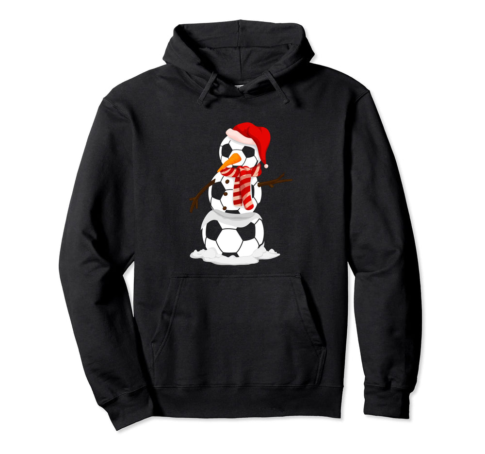 Soccer Snowman Players Fans And Coaches Hoodie - Trendy Graphic for Adults
