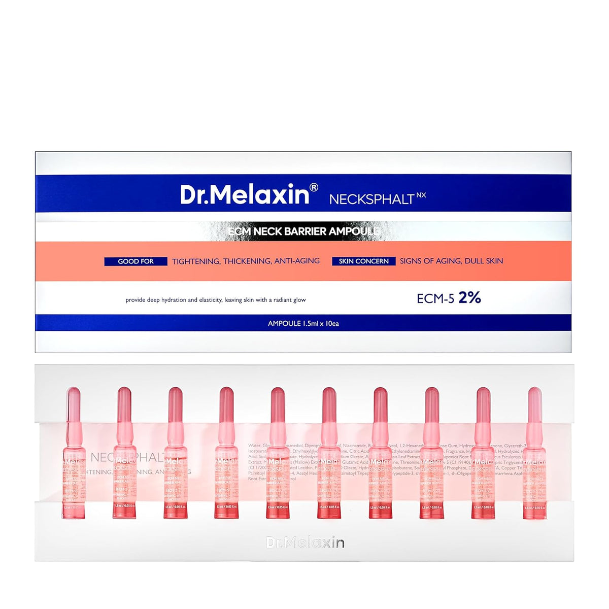 Dr. Melaxin Necksphalt ECM Neck Barrier Ampoule - Snipetell