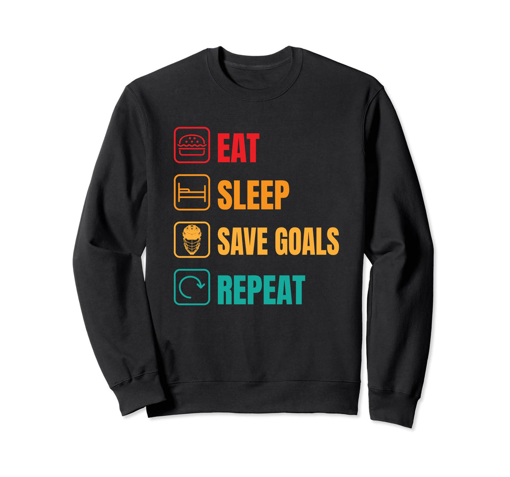 Lacrosse Goalkeeper Lax Player Sweatshirt - Unique Graphic Men Women