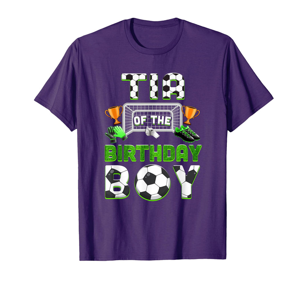 Tia Birthday Soccer Family Matching T-Shirt - Minimalist Print Men Women