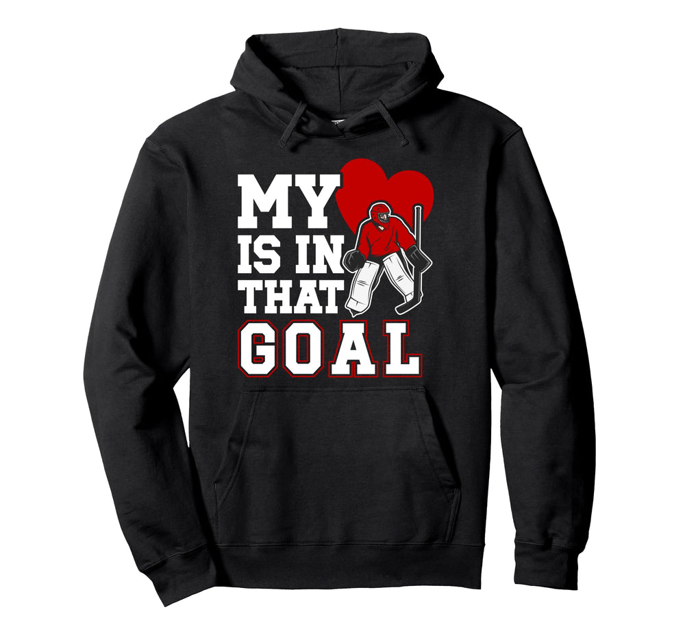 Proud Hockey Goalkeeper Mom Hockey Hoodie - Trendy Graphic for Adults