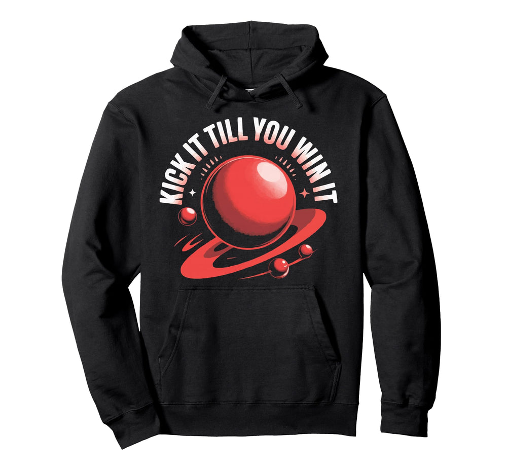 Love Kickball Player Soccer Hoodie - Fun Novelty Design for Adults
